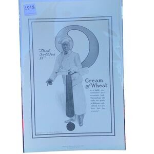 Vintage 1918 Cream of Wheat That Settles It Ad Advertisement